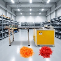 Coupe-bandes de papier crépon vert pour la fabrication de rembourrage ondulé pour emballages de luxe réutilisables pour boîtes cadeaux cosmétiques