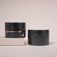 Pots en plastique PET à paroi épaisse pour crème cosmétique, couvercle en plastique, transparent de qualité supérieure, 100g/120g/150g 16Oz