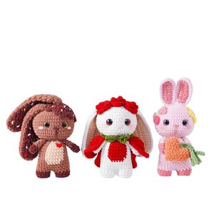 Conejo de Ganchillo, Conejita Bonnie de Ganchillo, Adorable Juguete Amigurumi, Manta de Confort, Regalo para Niños, Regalo para Bebés, Conejo, para Regalo de Pascua - Product Image 5