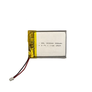 Kablosuz ekipman için <span class=keywords><strong>3</strong></span>.7V 300mAh Li-ion pil JST <span class=keywords><strong>2</strong></span>-pin Mini lityum polimer pil 303040 320mAh şarj edilebilir pil - Product Image 1