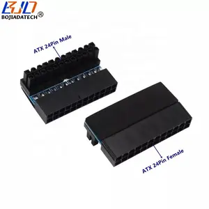 Right Angle ATX 24Pin Female to 24-PIN Male Converter Adapter For Desktop Motherboard Power Supply