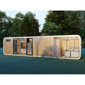 Desmontable personalizado 2024 cabina de cápsula privada al aire libre Casa de contenedores de oficina prefabricada diseño gráfico moderno, diseño de modelo 3D - Product Image 1