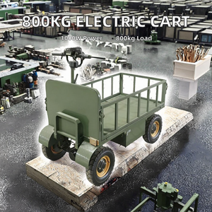 Vehículo de <span class=keywords><strong>Transporte</strong></span> Eléctrico de Cuatro Ruedas con Plataforma Plana de Acero Inoxidable, Capacidad de <span class=keywords><strong>Carga</strong></span> de 800 kg, Motor de 1000 W, Herramientas Industriales OEM - Product Image 2