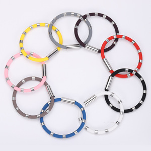 Silicone Wristband Negative Ion Energy Balance Outdoor Sports Waterproof Bracelet Unisex Geometric Design 8 Colors 20cm - Product Image 2