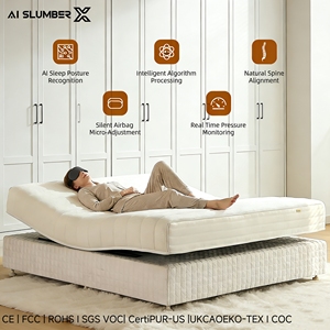 Aislumberx Système de sommeil multifonctionnel intelligent avec matelas chauffant et design convertible pour chambre à coucher, mobilier de maison, hôtel, appartement - Product Image 1