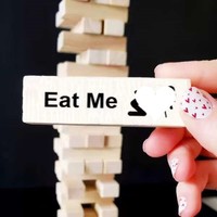 Cadeaux de Saint-Valentin Date Night Game Naughty Block Tumbling Tower Game Bondage Slave Game for Fun Adult Products for Men and Women