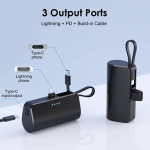 <span class=keywords><strong>5200mAh</strong></span> Viên nang di động cung cấp điện thoại di động với cáp bên ngoài pin dự phòng gói mini xách tay ngân hàng điện không dây - Product Image 3