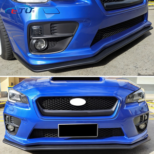 Negro ABS Carbon Look CS Style Car Parachoques delantero Spoiler Lip Splitter para Subaru Impreza WRX STI S207 S208 S209 Sedan 2015-2021 - Product Image 3