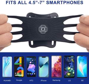 Brassard de sport universel pour course à pied avec étui rotatif pour téléphone, taille ajustable pour tous les téléphones mobiles iPhone - Product Image 5