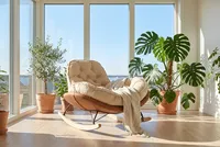 Fauteuil inclinable moderne, durable, écologique, portable, relaxant, pour chambre, salon, bureau à domicile, réglable
