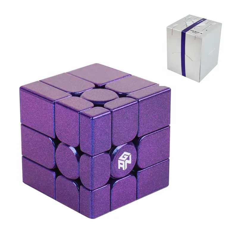 GAN MirrorM 3x3x3, Magnetic Mirror Speed Cube Puzzle Game Toys for Kids Adult Cuber, Solve by Shape