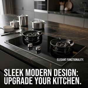 <span class=keywords><strong>Piano</strong></span> <span class=keywords><strong>Cottura</strong></span> a Gas <span class=keywords><strong>Incasso</strong></span> a Doppio Uso, Grande Potenza, in Vetro Temperato, Fornello Intelligente da Cucina - Product Image 1