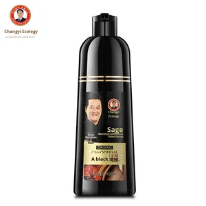 Champú Tinte para el Cabello Negro Semipermanente de Ginseng Ecológico Changyi - Fórmula 100% Vegetal - Solo Se Necesita Agua - Product Image 4