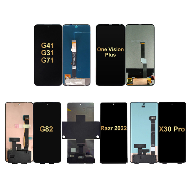 100% Test Past LCD Replacement Display Touch Screen Digitizer for Moto Razr 40 40 Ultra 2022 One Vision Plus X30 Pro X40 G60S