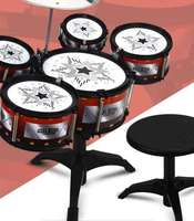 Kids Jazz Drum Set ABS Plastic Beginner Percussion Instrument Early Educational Toy Music Learning Kit 8-Scale
