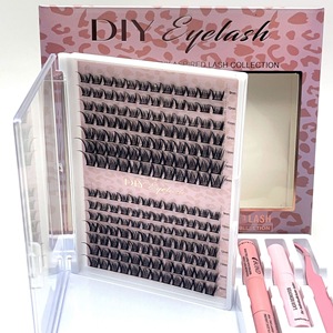 Wholesale Professional Handmade Synthetic Hair Eyelash Extension Kit Individual <strong>Lash</strong> <strong>Clusters</strong> for DIY <strong>Cluster</strong> <strong>Lashes</strong> Fan - Product Image 5