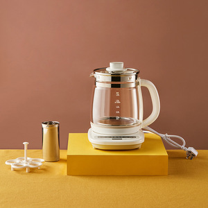 Hervidor eléctrico de vidrio Little Bear de 1.8L, multifuncional, con temporizador inteligente, de acero inoxidable 304, para uso doméstico. - Product Image 2