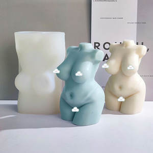 Moules à bougie en silicone pour femme nue, 16cm, plâtre 3D, corps de femme, outils pour gâteau de grande taille - Product Image 6