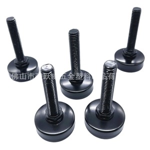 <b>Adjustable</b> Furniture Feet 35mm Diameter 50mm <b>Height</b> Black Electrophoretic Iron Cabinet <b>Table</b> Chair Support Pad - Product Image 5