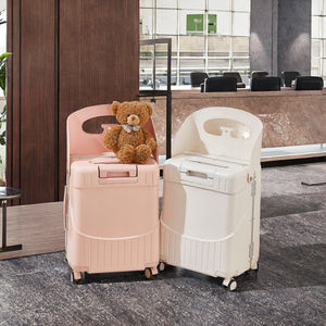 Детский современный чемодан-тележка с жестким корпусом и замком для детской коляски, для путешествий (унисекс) - Product Image 3