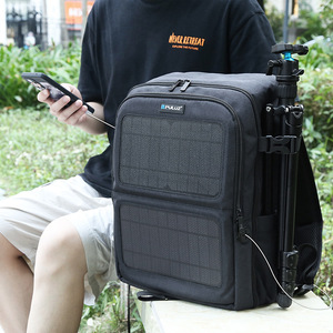 Voyage en plein air photographie Studio vidéo appareil photo reflex numérique objectif SLR trépied support sac à dos 12V énergie solaire Sport caméra <span class=keywords><strong>filtre</strong></span> étui sac - Product Image 4