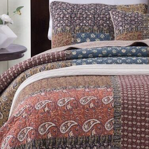 Phổ Biến Bán Chạy Nhất Sang Trọng Thêu Bông Quilt Chắp Vá 3 Cái Ga Trải Giường/Bộ Chăn Mền - Product Image 5