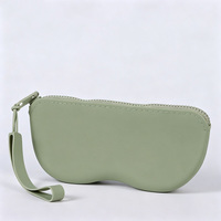 Estuche de Silicona para Gafas, Funda Impermeable Portátil para Lentes de Sol con Cordón, Bolsa de Almacenamiento Multiusos para Gafas, Bolsa Protectora contra el Polvo para Viajes