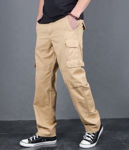 <span class=keywords><strong>Pantaloni</strong></span> da ginnastica kaki da <span class=keywords><strong>uomo</strong></span> per l'estate a vita media Casual in tessuto <span class=keywords><strong>con</strong></span> tasca laterale a vita alta tinta unita stile di carico sportivo ampio - Product Image 2