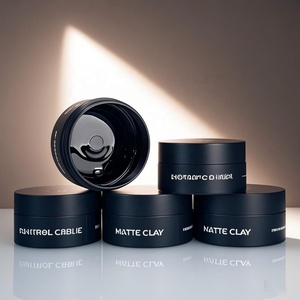 30ml 50ml 60ml 80ml Skin Care Cream Matte <b>Jar</b> Black PET Cosmetic <b>Plastic</b> <b>Jar</b> With <b>Plastic</b> Screw Cap - Product Image 4