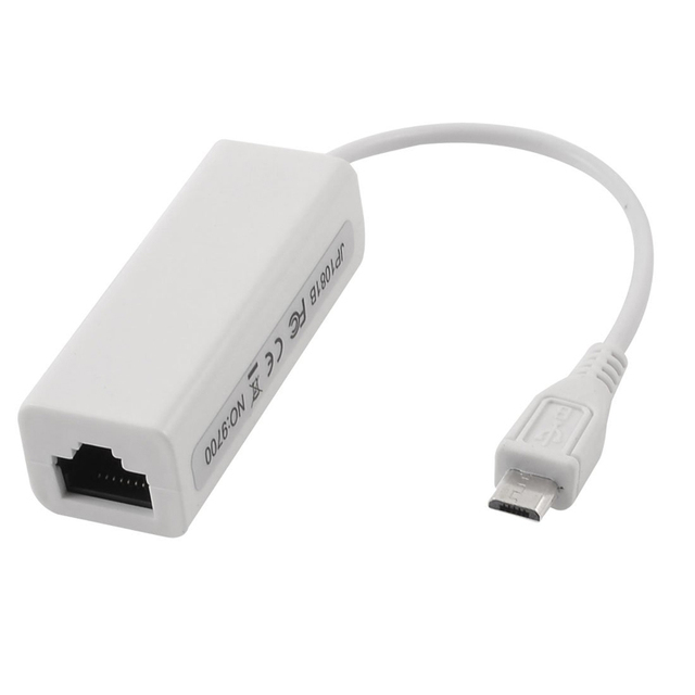 D1237 Micro Usb Ethernet Adapter Micro Usb Rj45 Micro Usb 2.0/20 to Ethernet 10/100 m RJ45 Network LAN Adapter Console Cable
