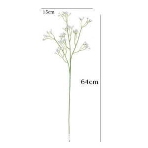 Soft Silk Baby's Breath Artificial Flowers White Single Stem Wedding Decorations Home Decor Props - Product Image 5