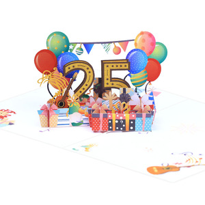 Tarjeta <span class=keywords><strong>de</strong></span> Felicitación <span class=keywords><strong>de</strong></span> Cumpleaños 3D Pop-Up <span class=keywords><strong>de</strong></span> Lujo Personalizada para Ella, Niñas, Adolescentes, Amigas, Tarjeta <span class=keywords><strong>de</strong></span> Agradecimiento Hecha a Mano - Product Image 1