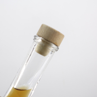 500ml 750ml Long Cou Bière Ventre Concave Vodka Whisky Tequila Brandy Personnalisé En Gros Populaire Bouteilles En Verre En Bois Liège