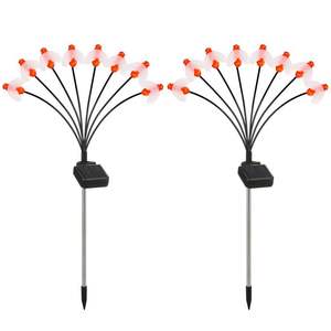 ไฟสวนพลังงานแสงอาทิตย์แบบแขวน ไฟปักดินพลังงานแสงอาทิตย์ โคมไฟแขวนพลังงานแสงอาทิตย์ เสาไฟสวนโลหะ โคมไฟกลางแจ้งพลังงานแสงอาทิตย์ - Product Image 3