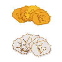 10er-Pack Spiegel-Eid-Mubarak-Acryl-Cupcake-Topper Kuchendekoration für EID-Themenparty Kuchenaufsätze
