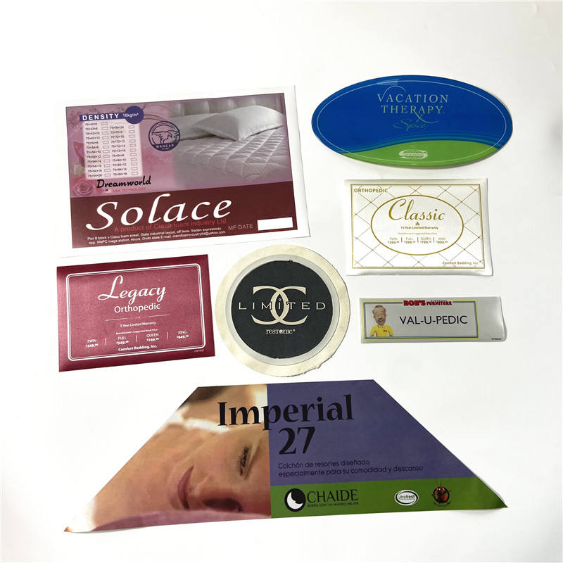 Custom Mattress Labels - Eco-Friendly Adhesive Tag with Twill Fabric ...