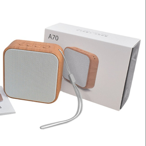 A70 Bluetooth 4,2 altavoz de madera portátil Bluetooth altavoz de Audio <span class=keywords><strong>HD</strong></span> mejorado Bass viajes de casa AUX apoyo Tf tarjeta D8 - Product Image 1