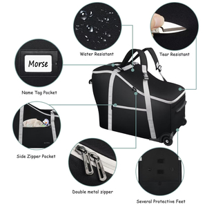 Asiento de <span class=keywords><strong>coche</strong></span> portátil, Base para cochecito, bolsa de viaje, mochila para asiento de <span class=keywords><strong>coche</strong></span> infantil, funda acolchada con cremallera, carta plegable de poliéster - Product Image 3