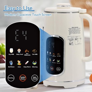Máquina para Hacer Leche de Soya Automática con Temporizador de 1.2L, Máquina Multifuncional Portátil para Hacer Leche de Frutos Secos 8 en 1, Pantalla Táctil LED - Product Image 3
