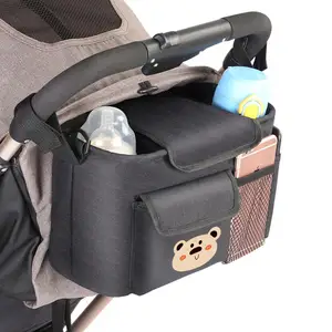 Low Price Cartoon Printed Universal Stroller Organizer Diaper Bag Mummy Diaper Bags Baby Stroller Organizer