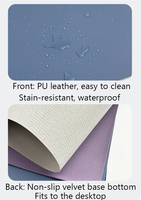Tapis de Souris en PU Antidérapants et Imperméables pour Bureau et École, Napperons en Similicuir Personnalisables avec Logo, Cadeaux Promotionnels pour Entreprises - Vente Flash