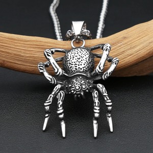 Collar con Colgante de Araña 3D Estilo Gótico yunnique, Acero Inoxidable, Regalo Hip Hop para Hombre, Accesorio de Insecto/Animal, Cadena de 60cm - Product Image 2