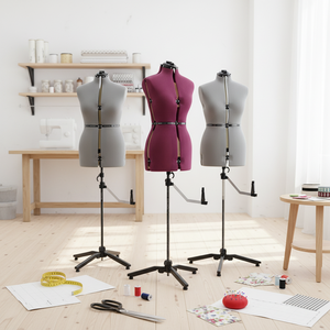 <span class=keywords><strong>Mannequin</strong></span> de présentation demi-corps <span class=keywords><strong>femme</strong></span>, recouvert de tissu couleur personnalisée, taille ajustable, pour boutique de vêtements - Product Image 1