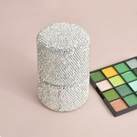 Meilleure vente en gros 5 pinceaux de maquillage incrustés de strass Ensemble complet d'outils de maquillage portable et convivial pour les voyages