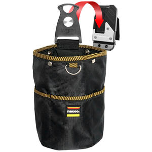 Sac à outils rotatif en polyester personnalisé, fermeture éclair, sac pour pièces électriques, sac à clous pour le travail du bois, sac cylindrique pour la taille - Product Image 1