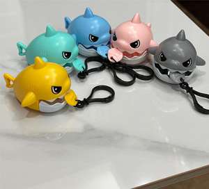 ของเล่นพวงกุญแจฉลามกิน<span class=keywords><strong>ปลา</strong></span>เล็กแบบดึงเชือกเคลื่อนไหวได้ ปี 2024 รูปทรงฉลามจิ๋วสำหรับใส่กุญแจรถ ของเล่นแปลกใหม่ - Product Image 6
