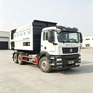 Camion benne à benne basculante SITRAK 6x4 avec benne à déchets assortie et bras de levage hydraulique pour l'élimination des déchets municipaux - Product Image 5