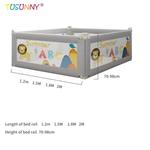 Factory Supply Baby Crib Folding Edge Pillow Cushion Bumper Baby Bed Barrier Baby Bed Bumper