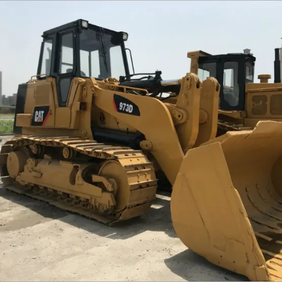 Kucing Menggunakan 973D CAT973D CAT973 973 Digunakan 20ton 20 Ton 20 Ton Loader Track Di Cina Shanghai untuk Dijual