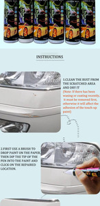 Two-In-One Car Touch up Paint Fill Paint Pen, Quick &amp; Easy <strong>Solution</strong> to Repair Minor Automotive <strong>Scratches</strong> - Product Image 2